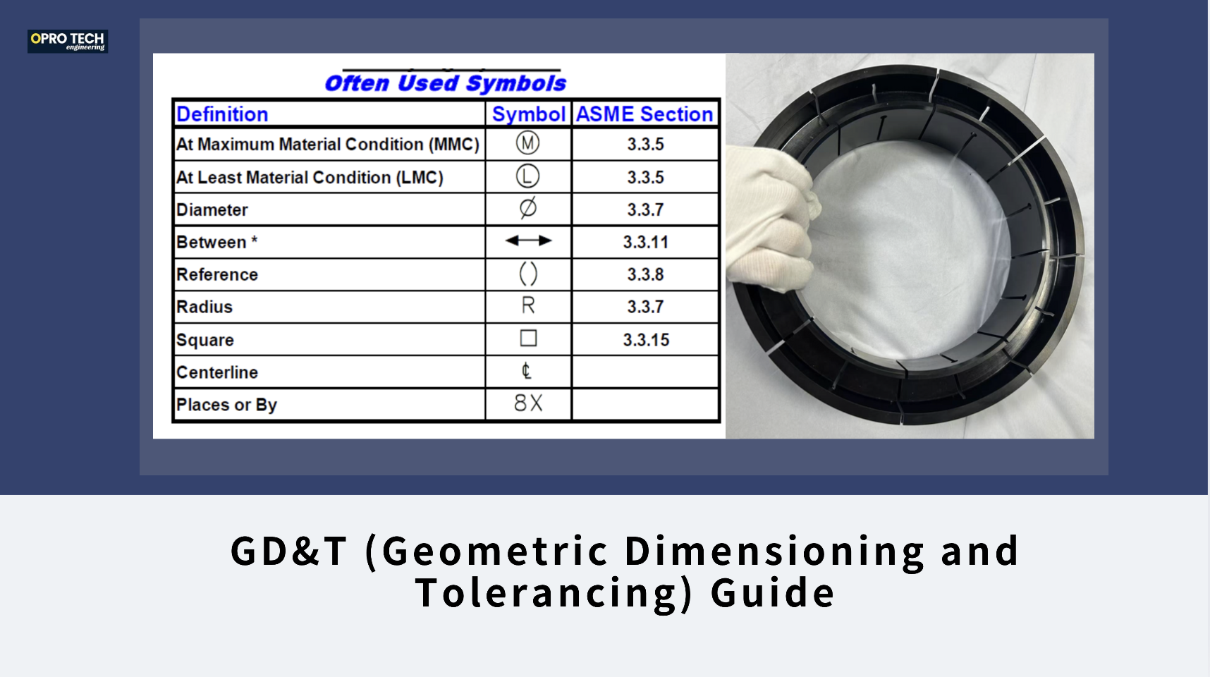 GD&T (Geometric Dimensioning and Tolerancing) Guide