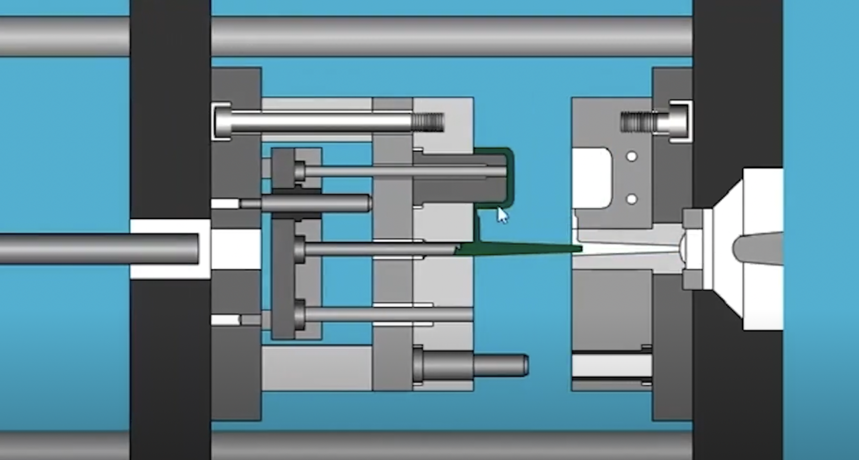 What are ejector pins, core pins and ejector sleeves ?